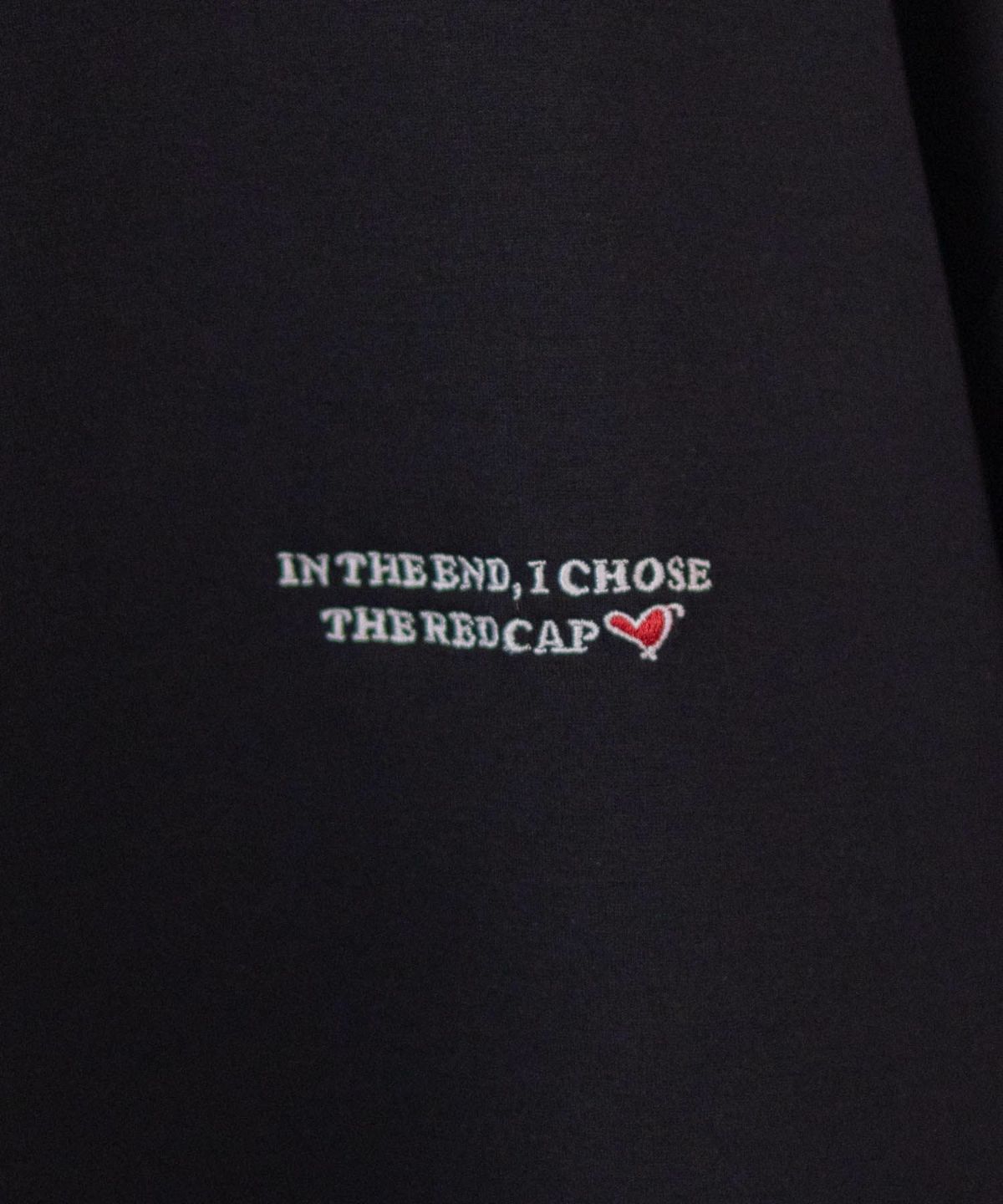 RED CAP GIRL ポンチ素材 バックプリントクルーネックトレーナー メンズ