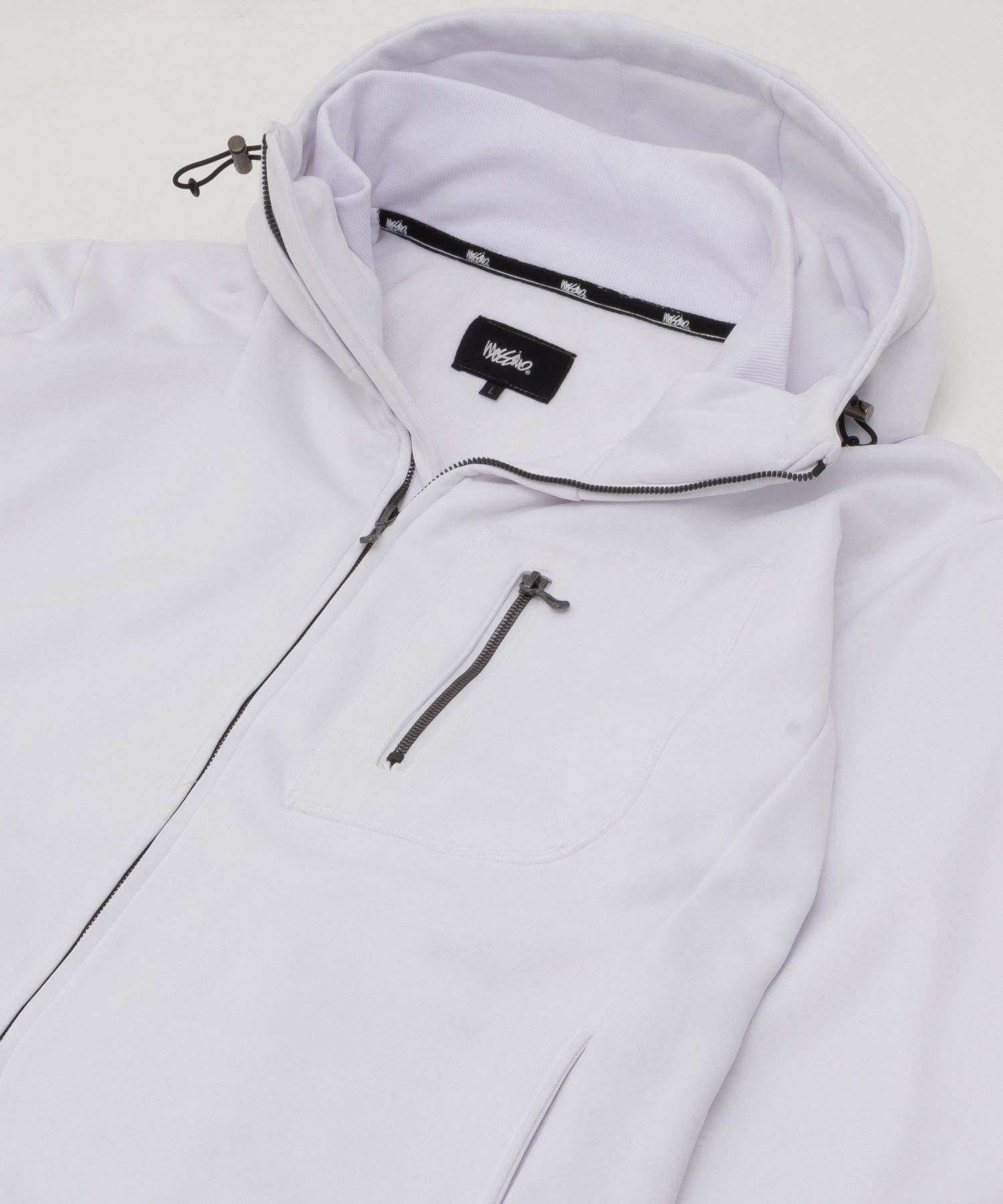 MOSSIMO ポンチ素材 デザインパーカー メンズ