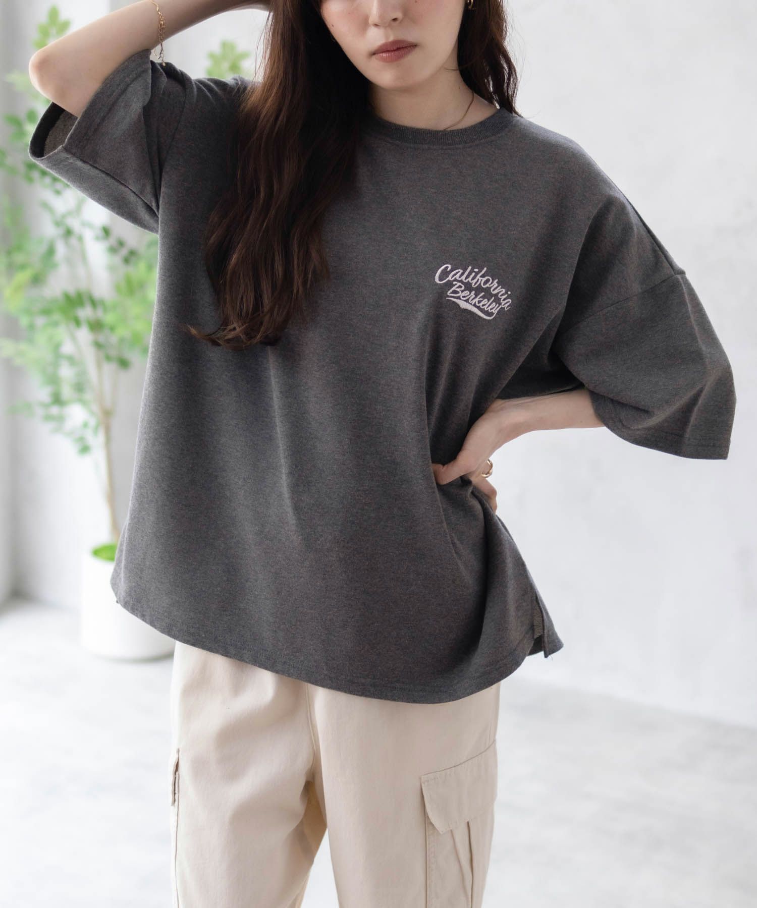 UNDERWRAPS  ロゴ5分袖Tシャツ レディース メール便 対応商品商品サムネイル-4