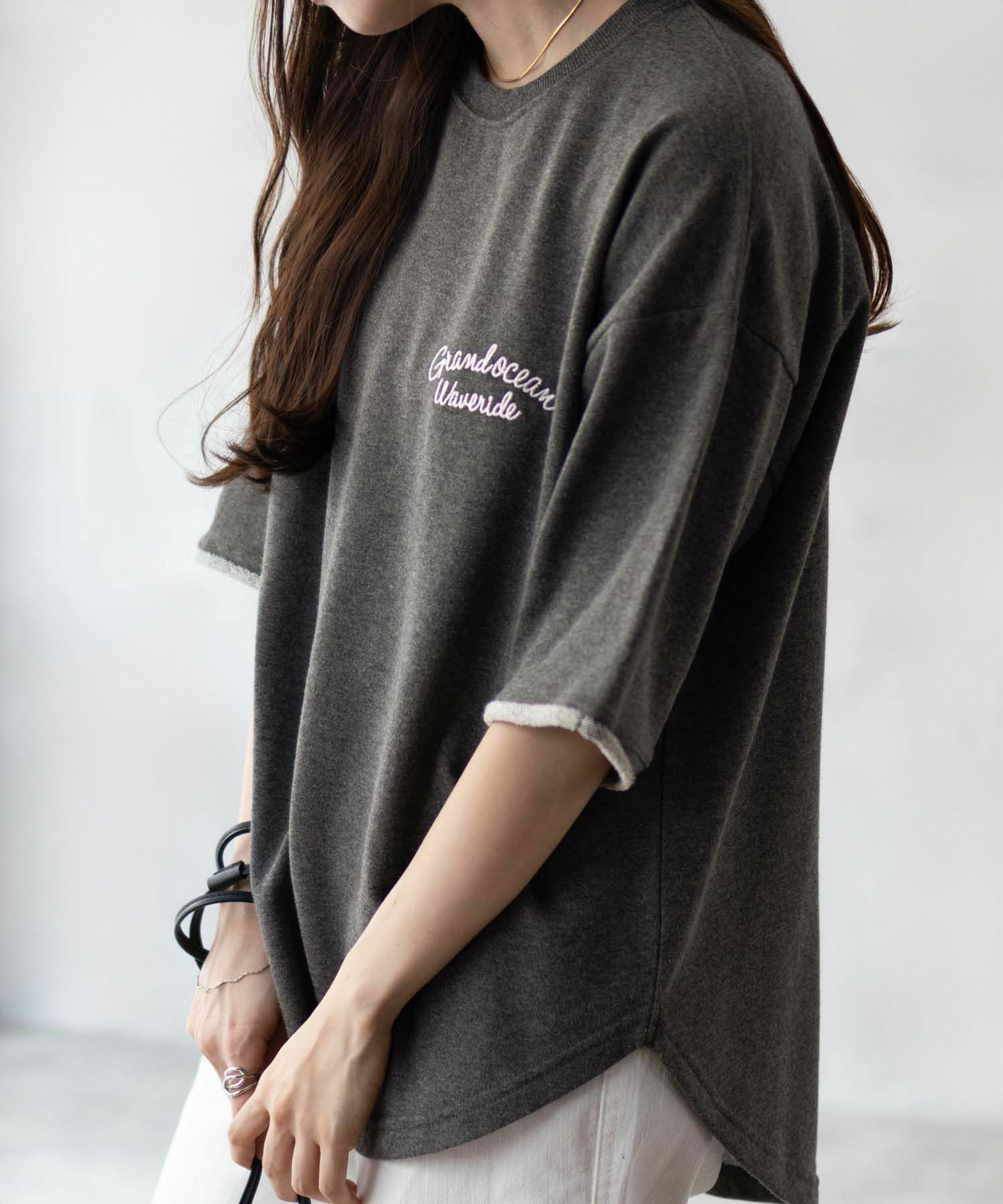 UNDERWRAPS  ロゴ5分袖Tシャツ レディース メール便 対応商品商品画像-1