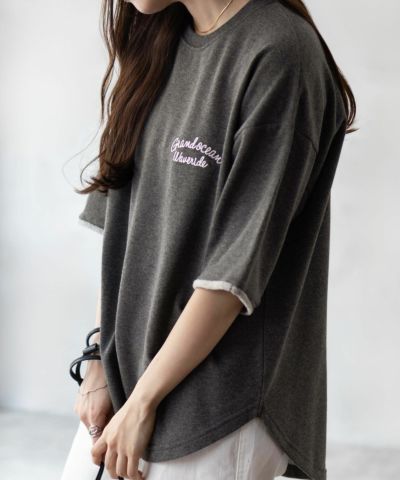 UNDERWRAPS  ロゴ5分袖Tシャツ レディース ネコポス 対応商品