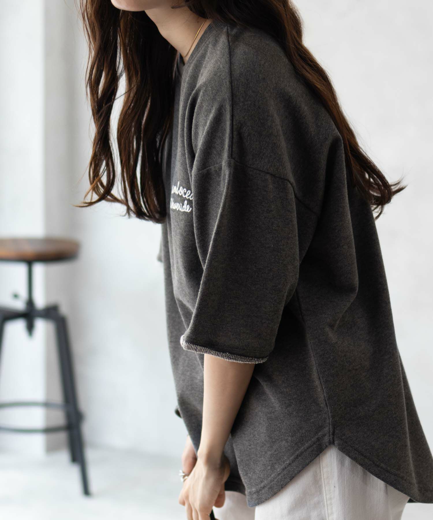 UNDERWRAPS  ロゴ5分袖Tシャツ レディース メール便 対応商品商品サムネイル-2