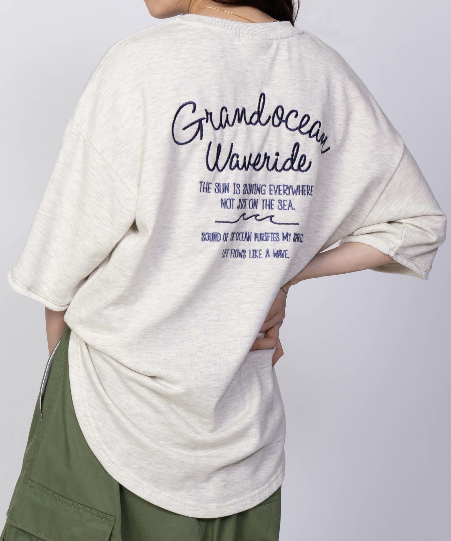 UNDERWRAPS ロゴ5分袖Tシャツ レディース メール便 対応商品商品サムネイル-3