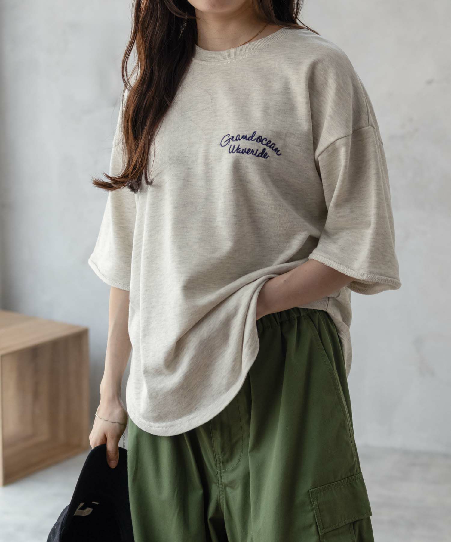 UNDERWRAPS ロゴ5分袖Tシャツ レディース ネコポス 対応商品