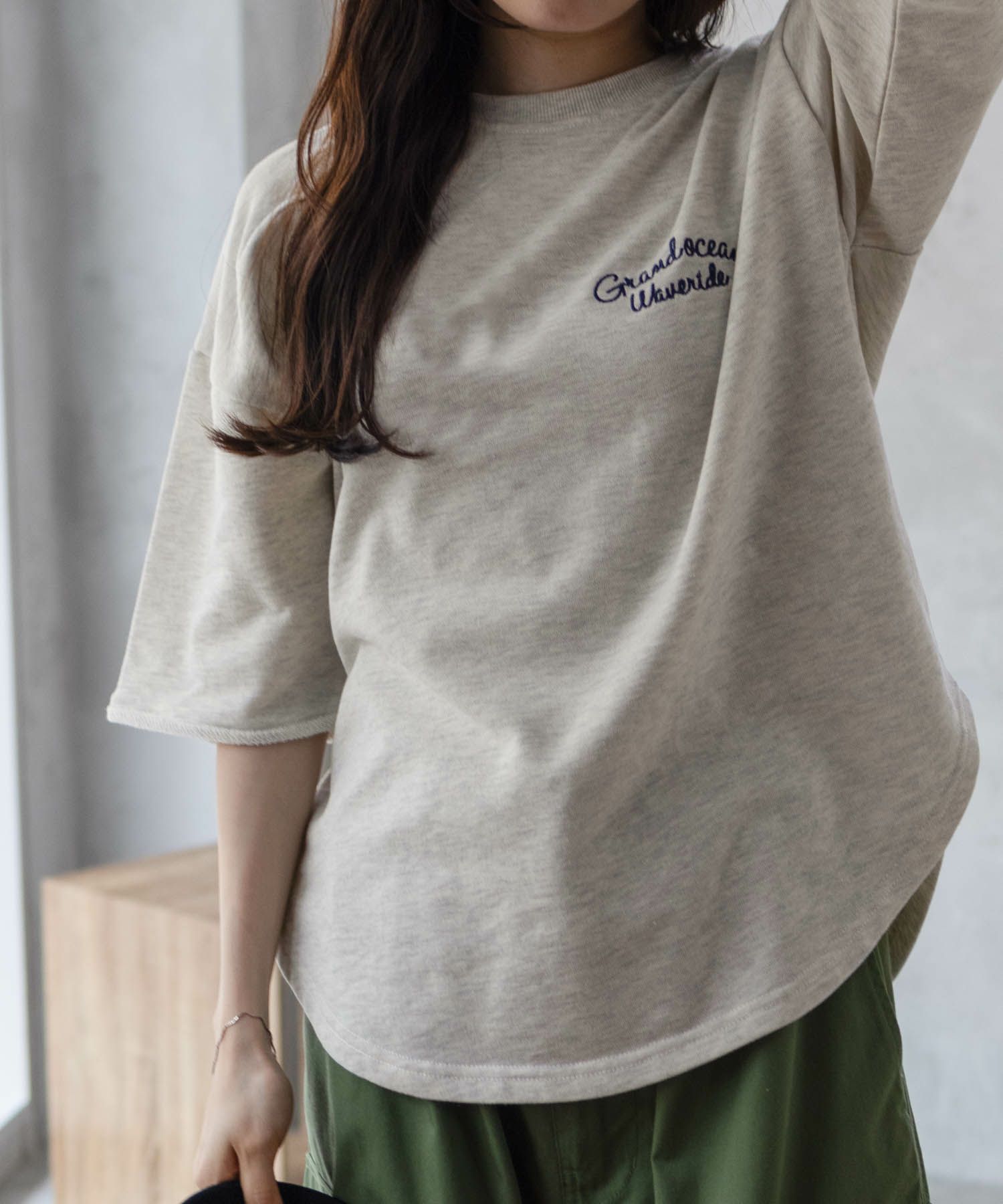 UNDERWRAPS ロゴ5分袖Tシャツ レディース ネコポス 対応商品