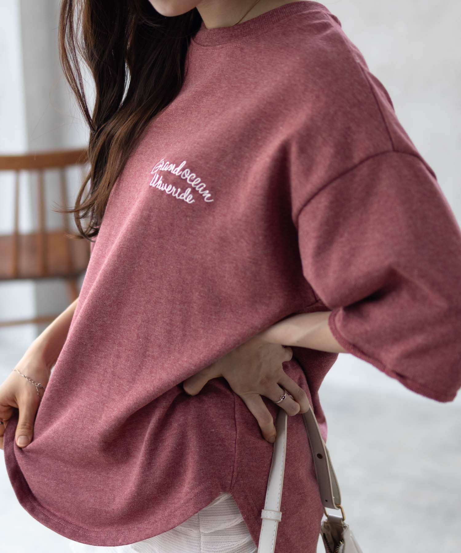 UNDERWRAPS  ロゴ5分袖Tシャツ レディース メール便 対応商品商品サムネイル-7