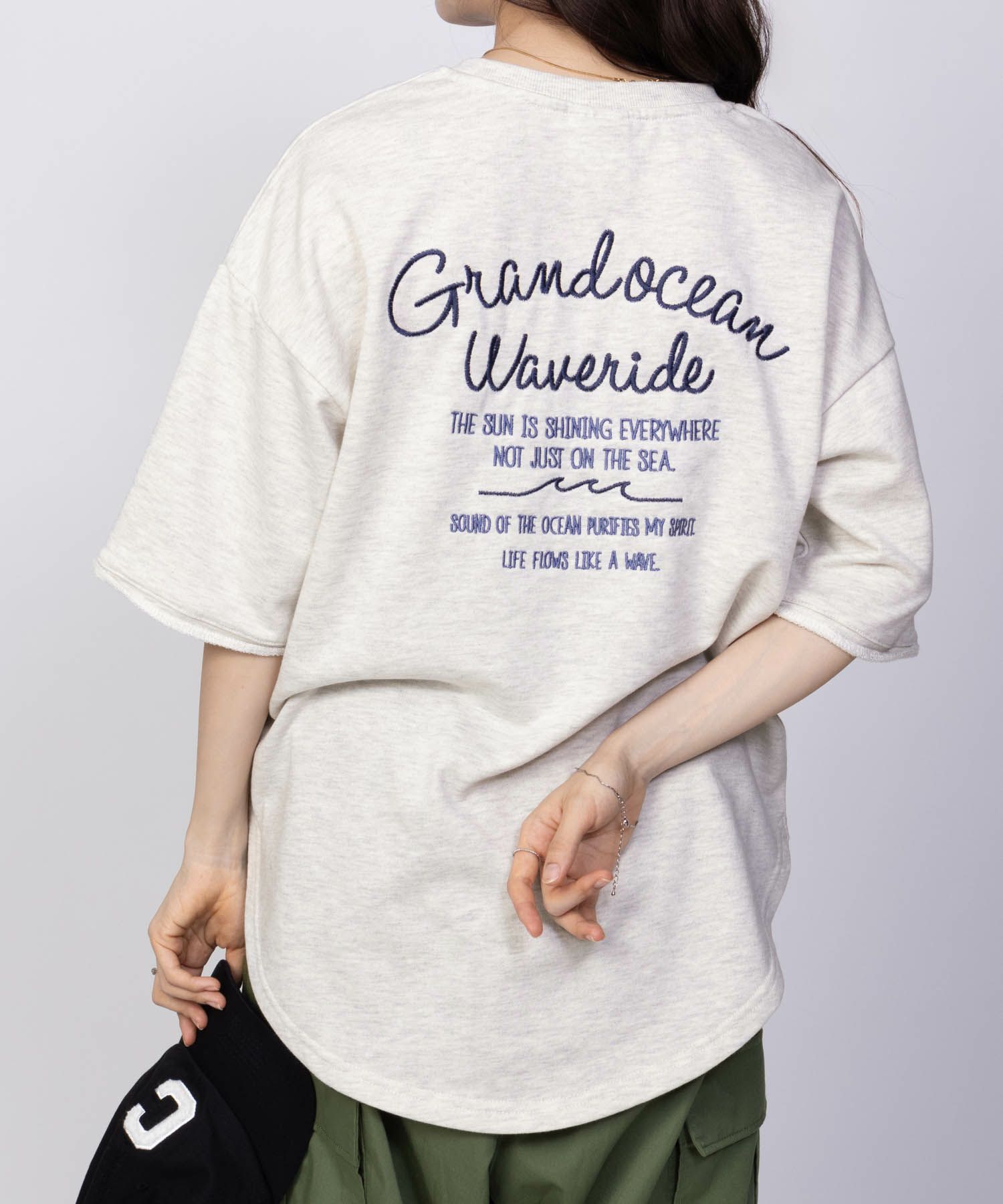 UNDERWRAPS  ロゴ5分袖Tシャツ レディース メール便 対応商品商品サムネイル-10