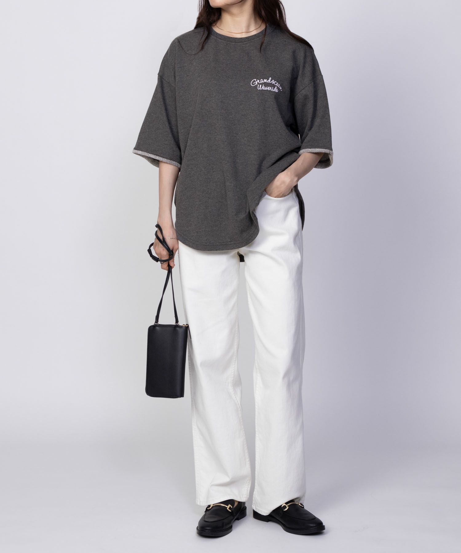 UNDERWRAPS  ロゴ5分袖Tシャツ レディース メール便 対応商品商品サムネイル-12