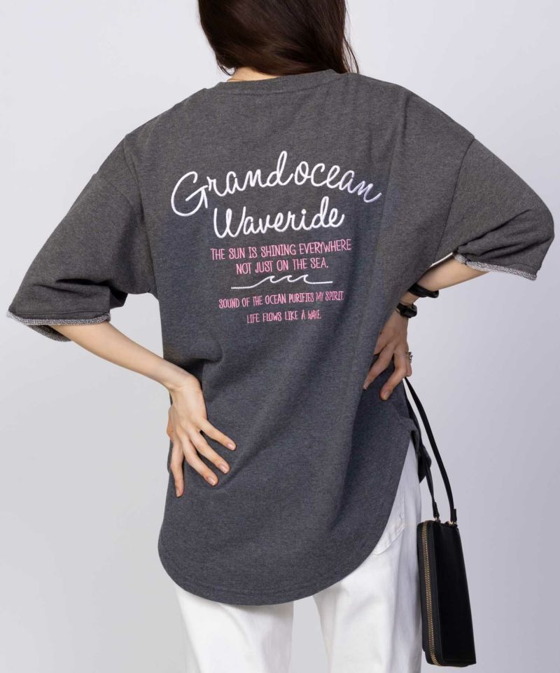 UNDERWRAPS  ロゴ5分袖Tシャツ レディース メール便 対応商品商品画像-19