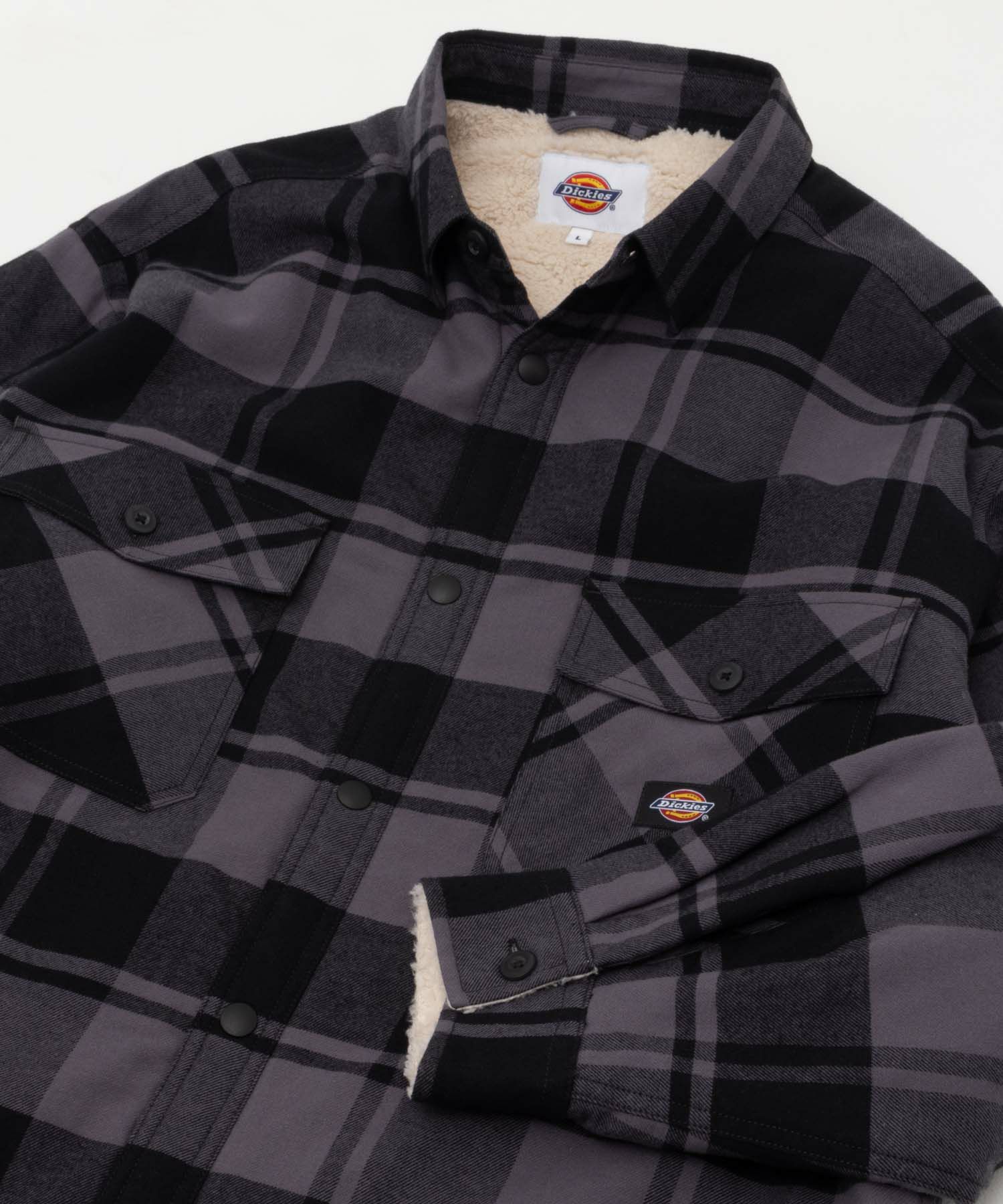 Dickies 裏ボアチェックシャツ メンズ