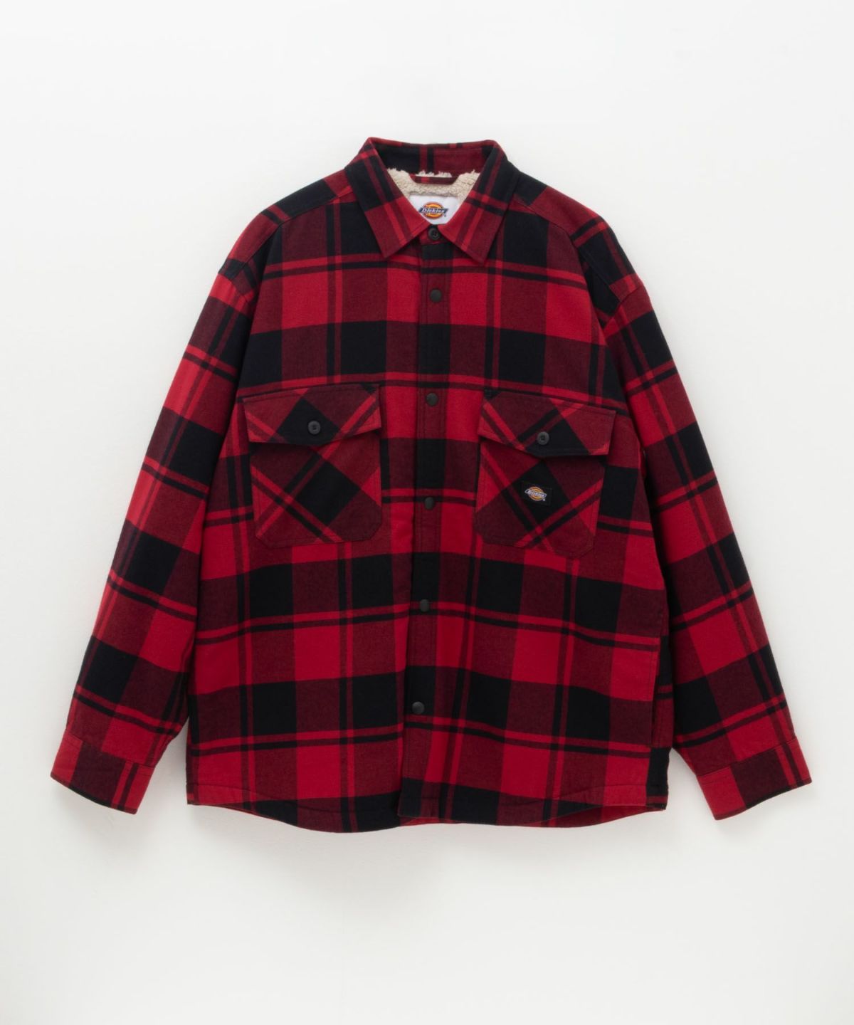Dickies 裏ボアチェックシャツ メンズ