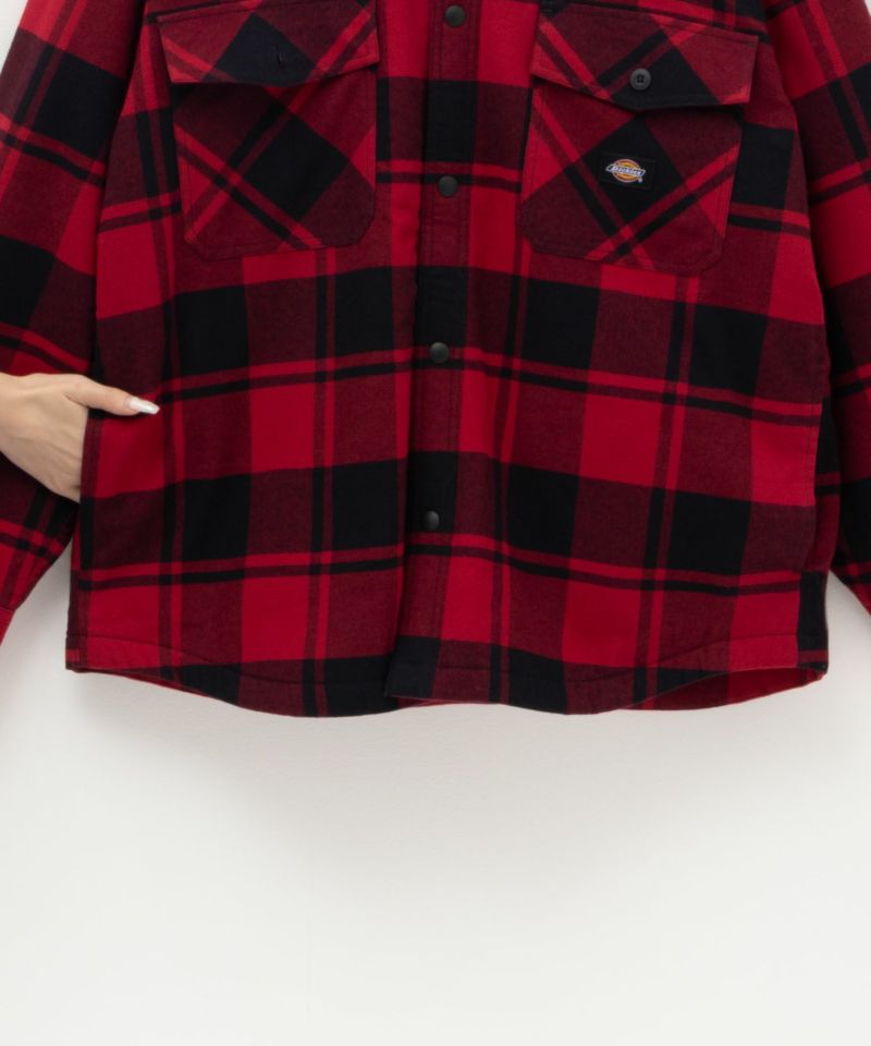 Dickies 裏ボアチェックシャツ メンズ