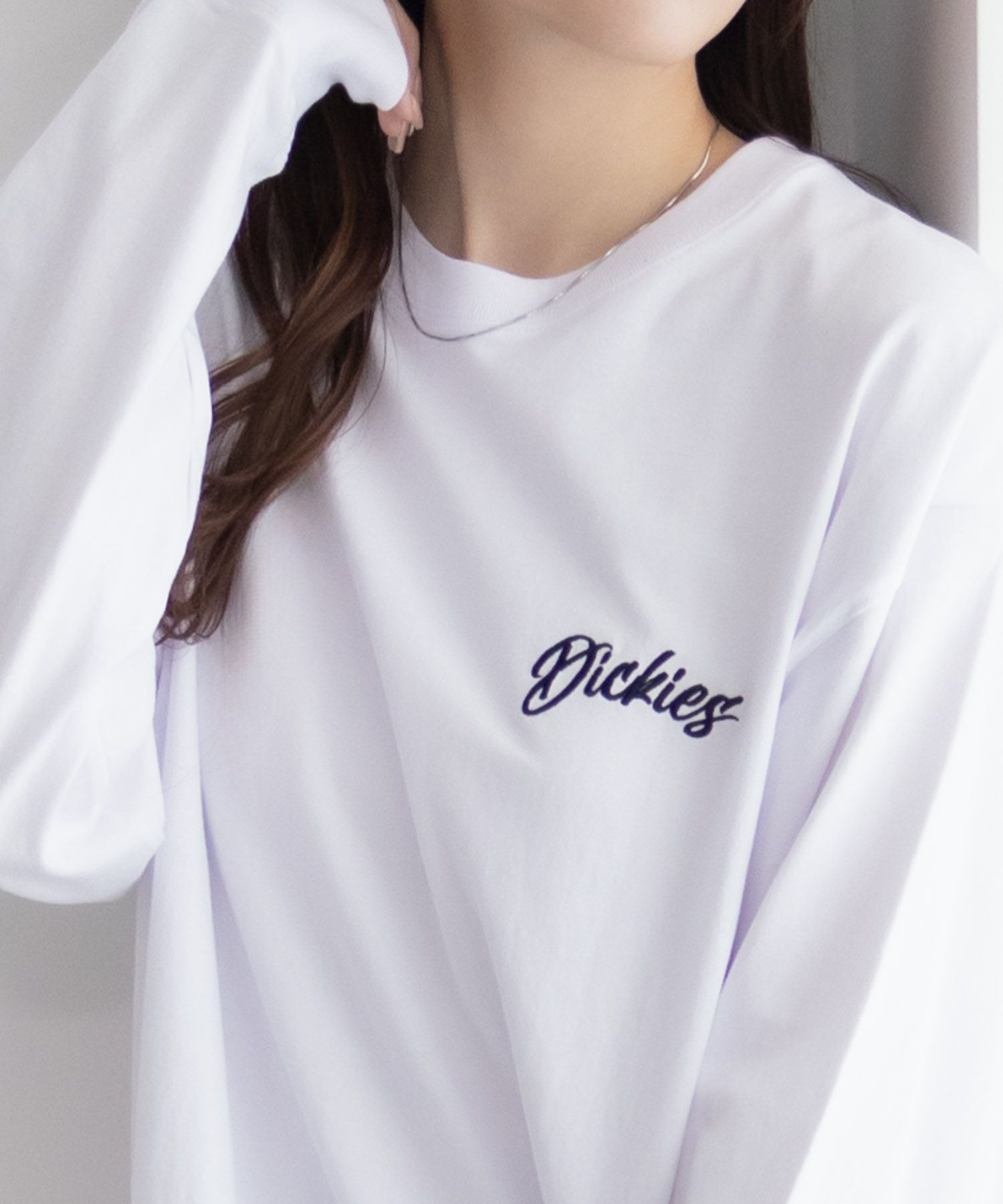 Dickies バックプリント長袖Tシャツ メンズ