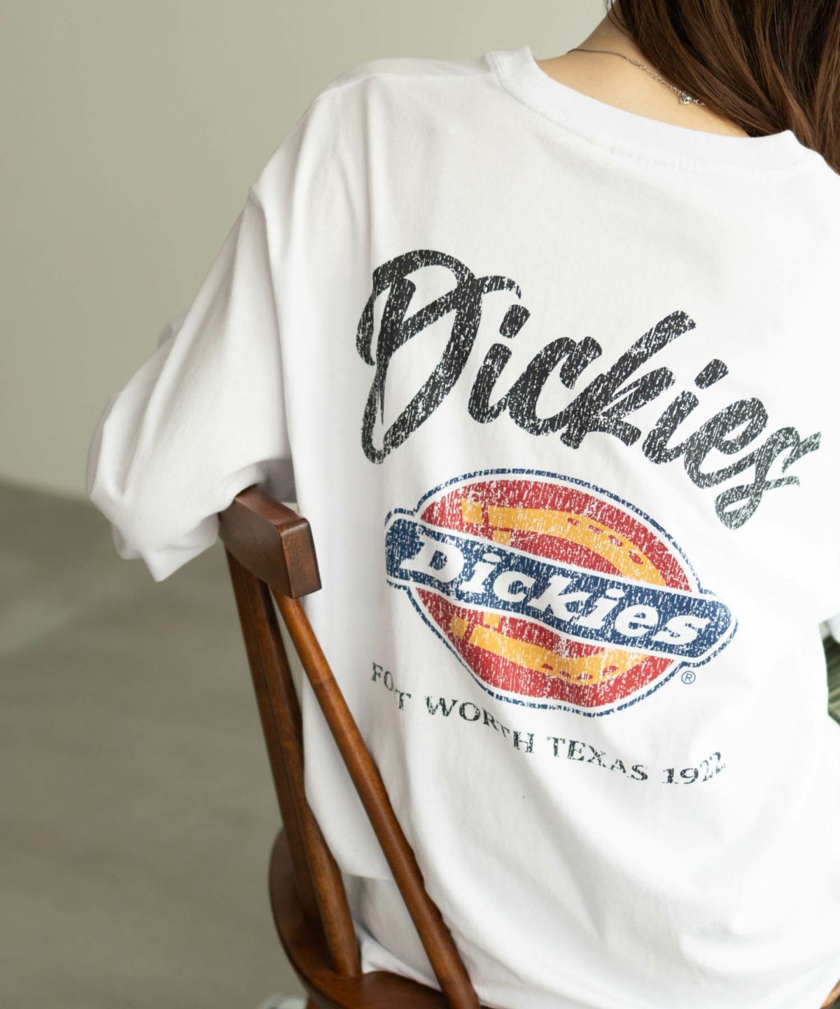 Dickies バックプリント長袖Tシャツ メンズ