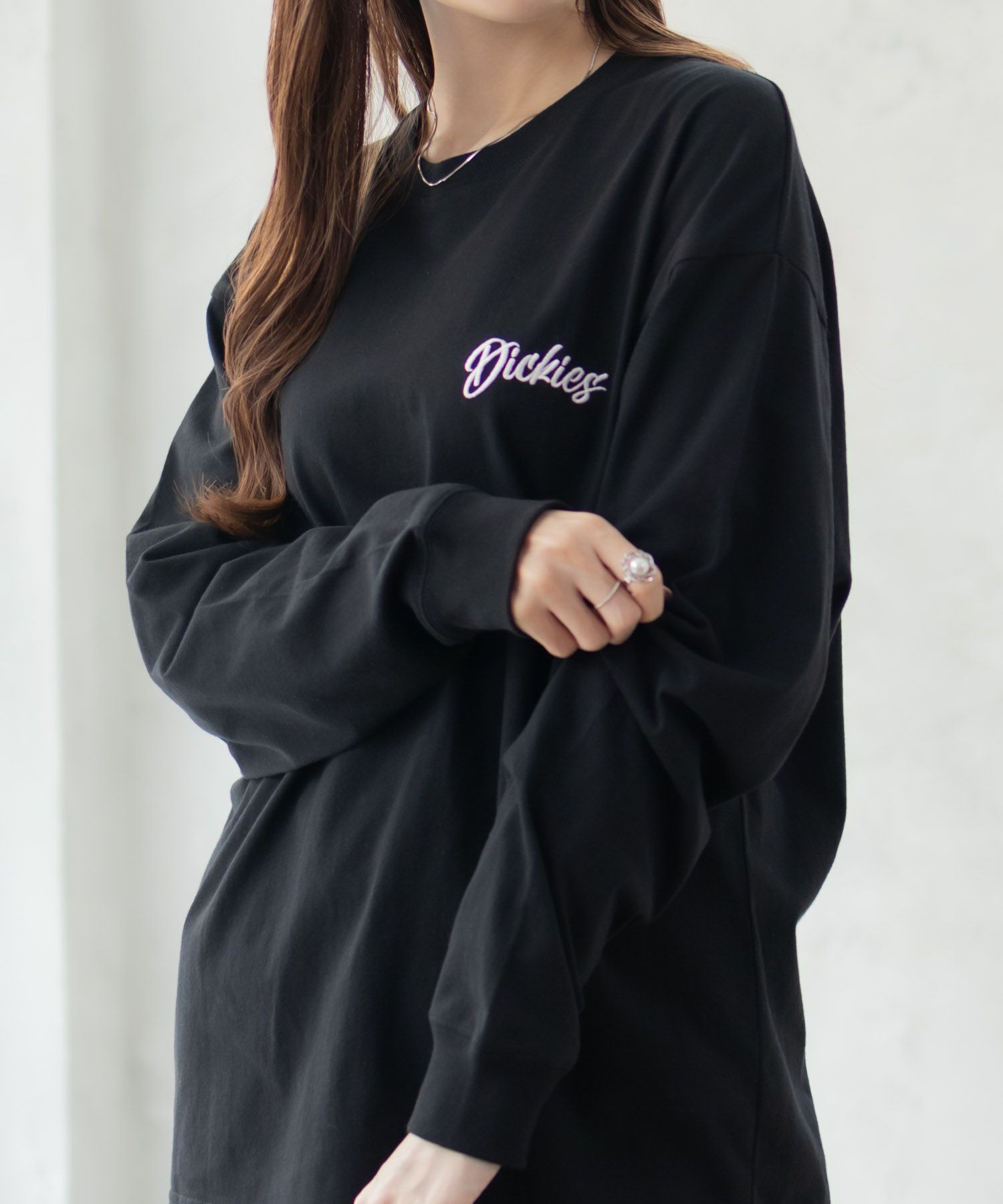 Dickies バックプリント長袖Tシャツ メンズ