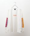 THRASHER 天竺袖プリント長袖Tシャツ メンズ