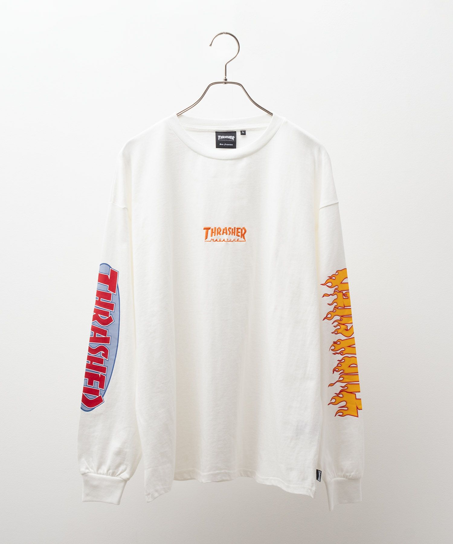 [期間限定価格]THRASHER  天竺袖プリント長袖Tシャツ メンズ商品サムネイル-2