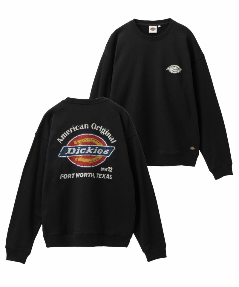 正規品♡裏毛プルオーバー♡ネイビー　スウェット　ロゴ Dickies 裏毛スウェットクルーネック メンズ