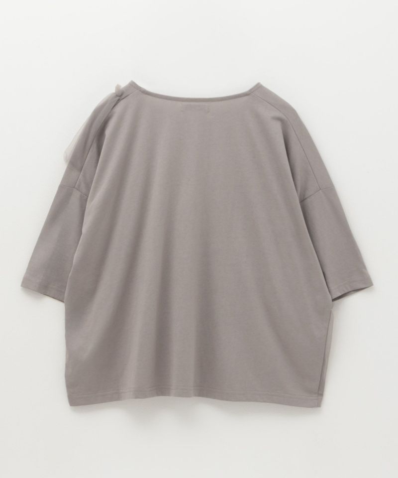 Howdy Marie  身頃チュール5分袖Tシャツ レディース メール便 対応商品商品画像-22