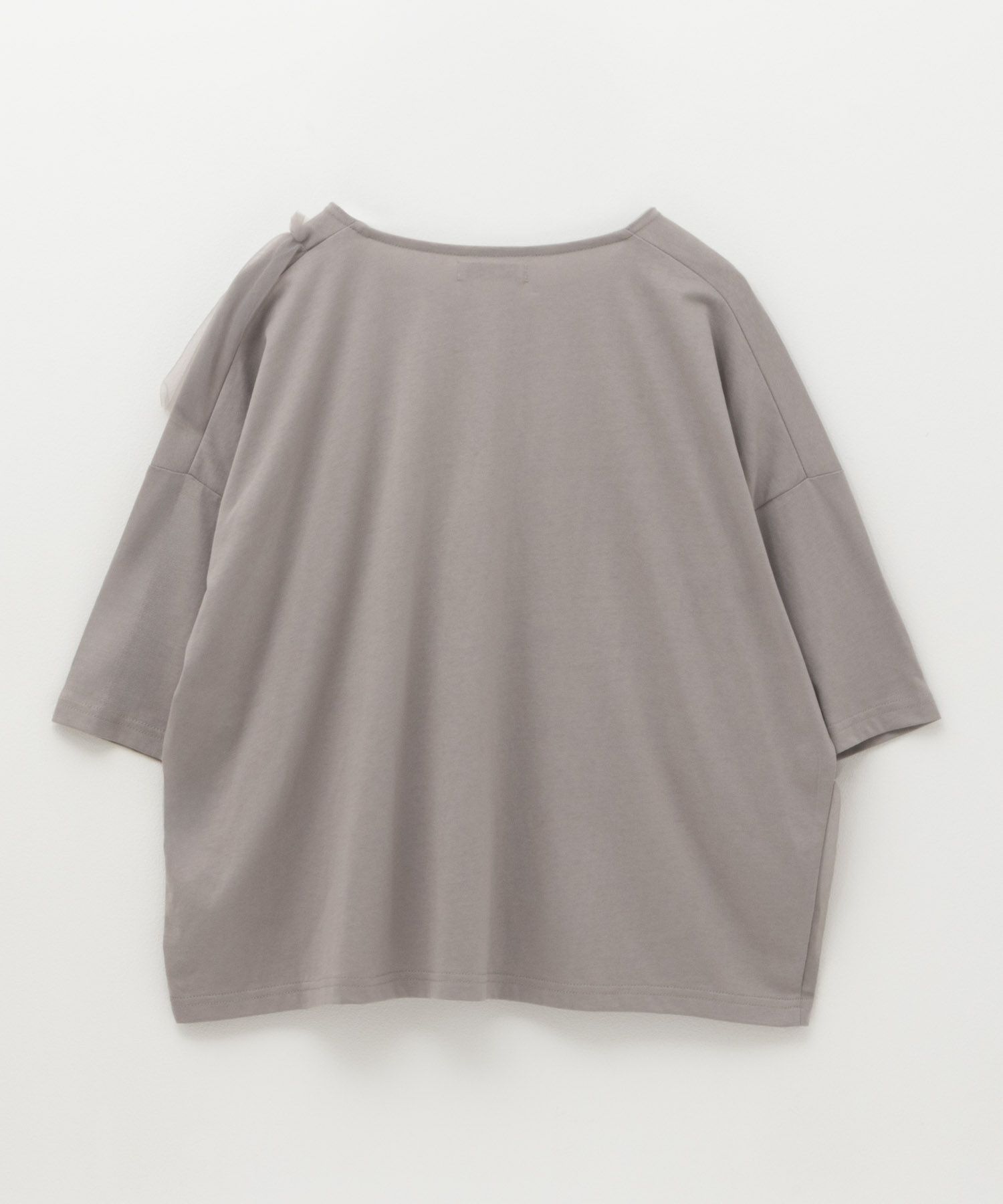Howdy Marie 身頃チュール5分袖Tシャツ レディース ネコポス 対応商品