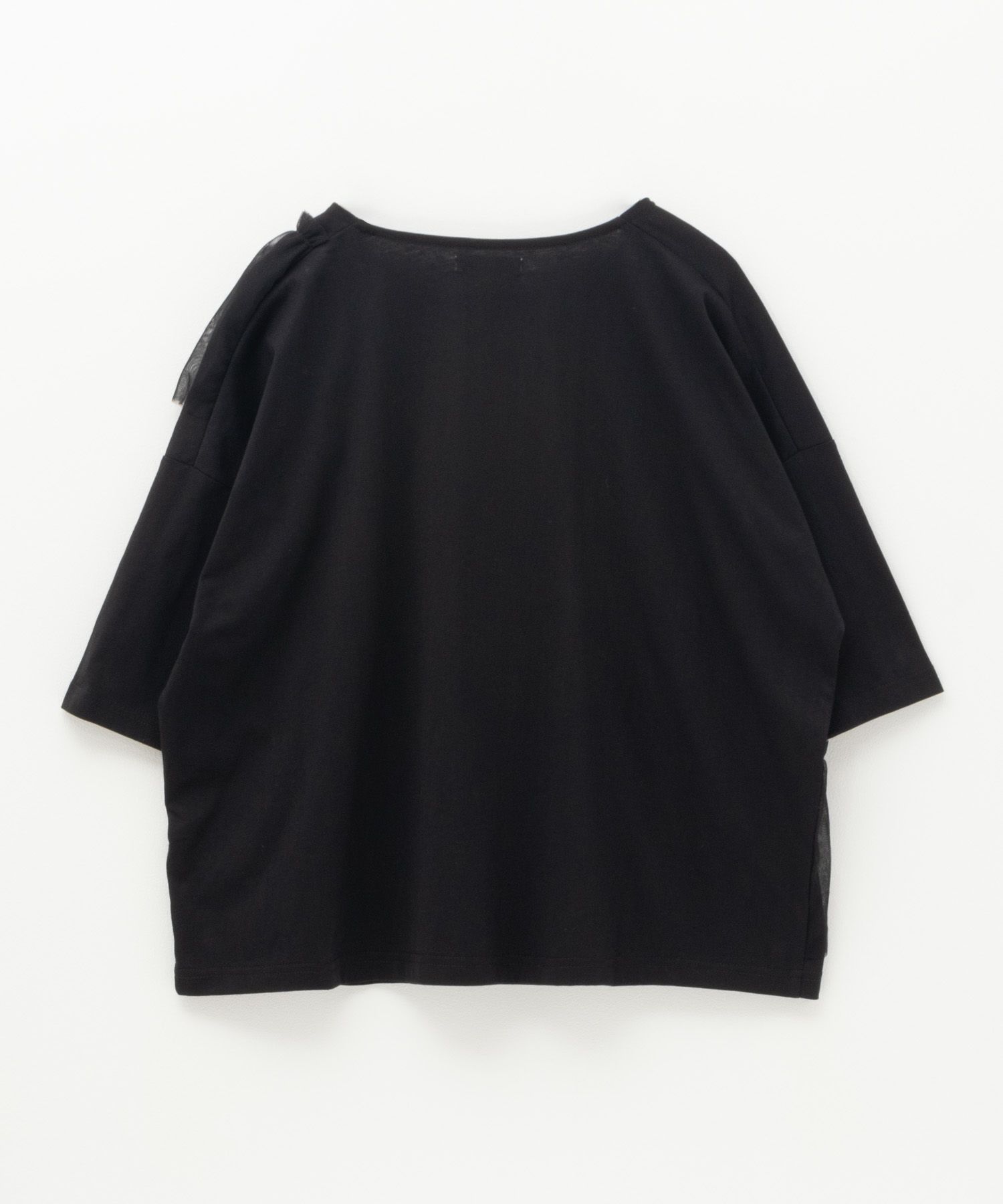 Howdy Marie 身頃チュール5分袖Tシャツ レディース ネコポス 対応商品