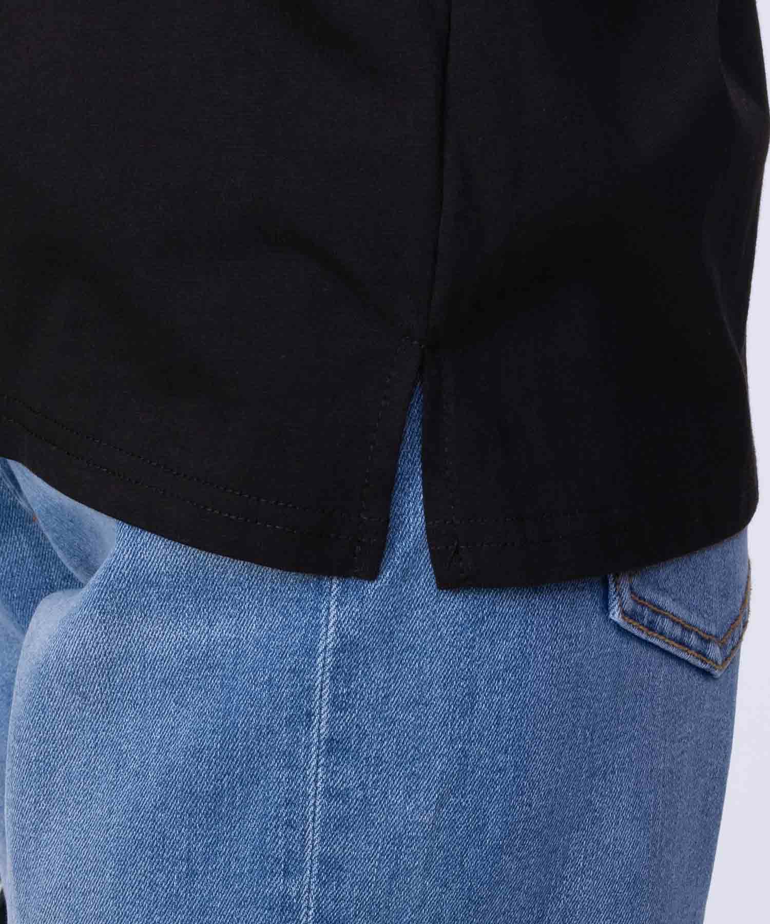 Howdy Marie 袖チュール5分袖Tシャツ レディース メール便 対応商品商品画像-10