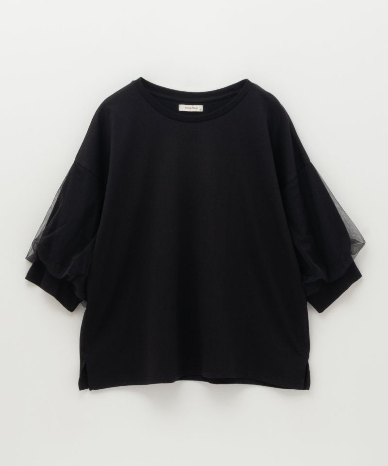 Howdy Marie  袖チュール5分袖Tシャツ レディース メール便 対応商品商品画像-21