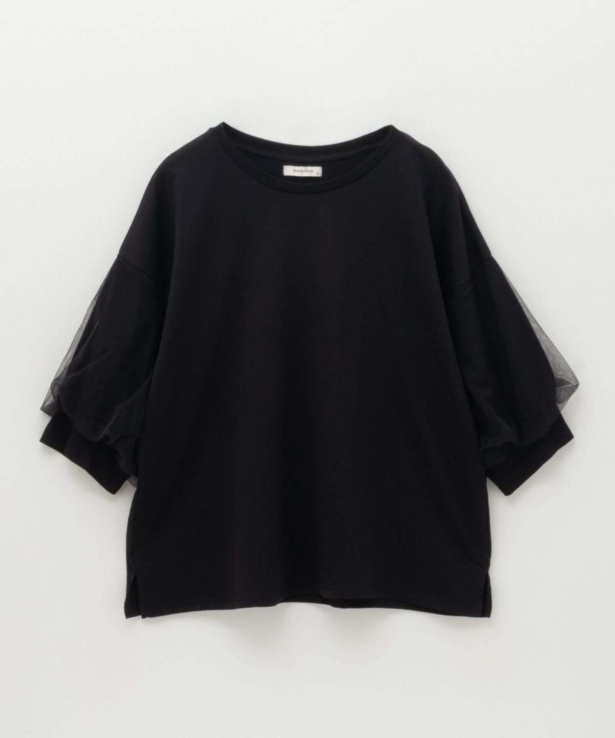 Howdy Marie 袖チュール5分袖Tシャツ レディース ネコポス 対応商品