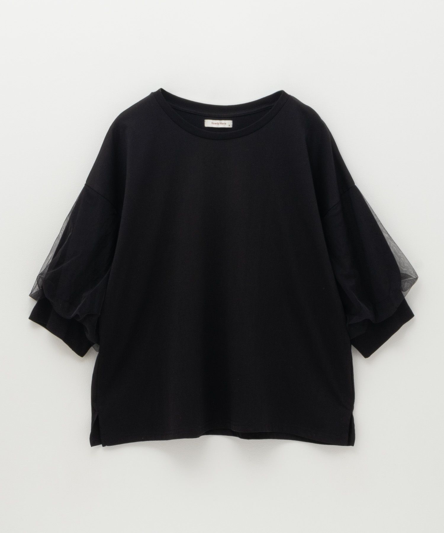 Howdy Marie 袖チュール5分袖Tシャツ レディース ネコポス 対応商品