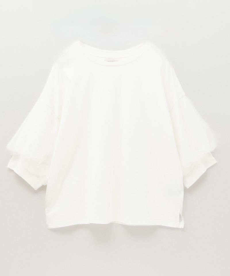 Howdy Marie  袖チュール5分袖Tシャツ レディース メール便 対応商品商品画像-23