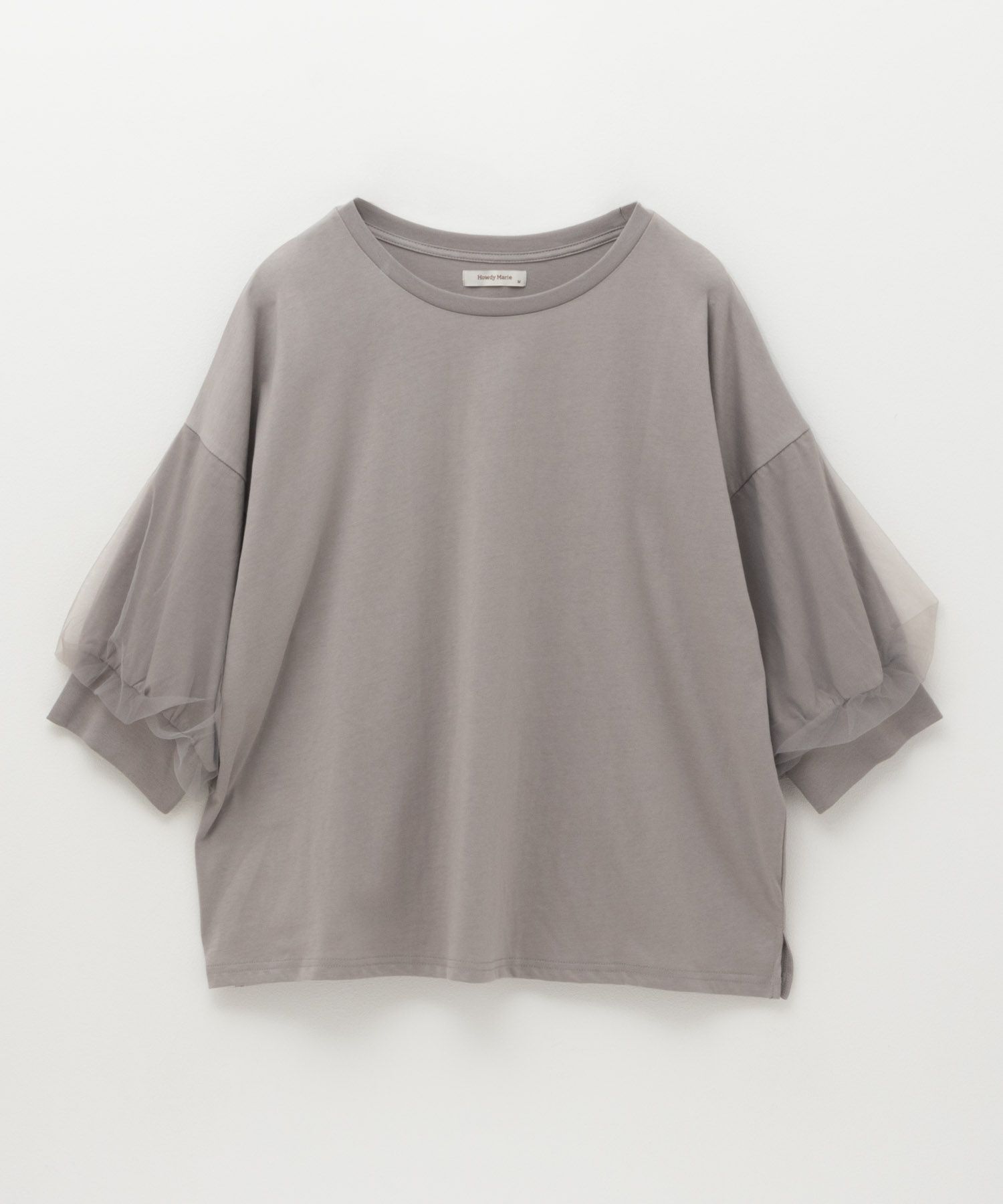 Howdy Marie 袖チュール5分袖Tシャツ レディース ネコポス 対応商品
