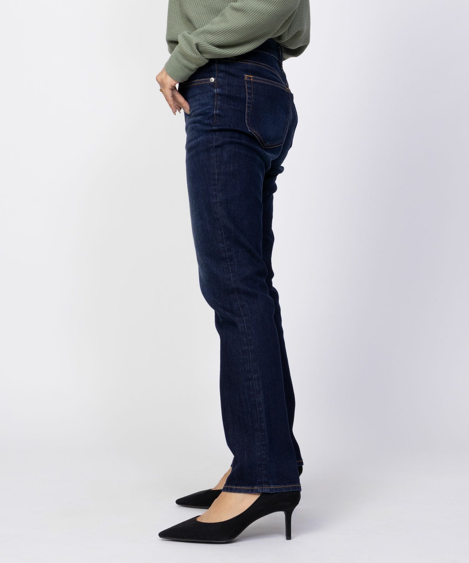 NAVY 毎日はきたくなるデニム「マイデニ」 スリムストレート レディース