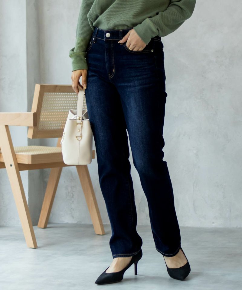 nAvy 毎日はきたくなるデニム「マイデニ」 スリムストレート レディース商品画像-14