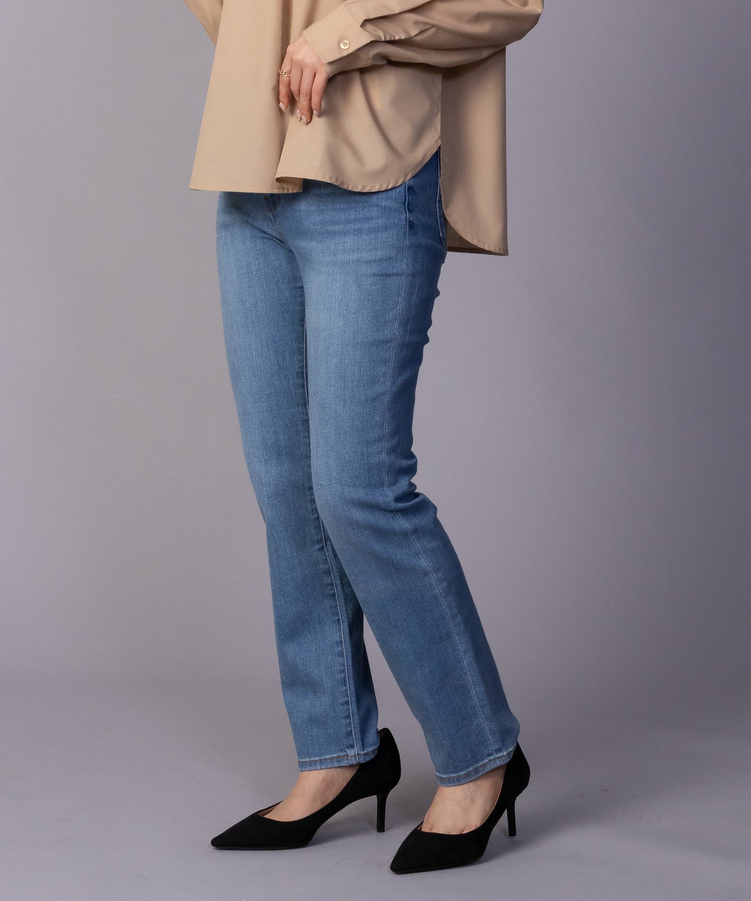 nAvy 毎日はきたくなるデニム「マイデニ」 スリムストレート レディース 