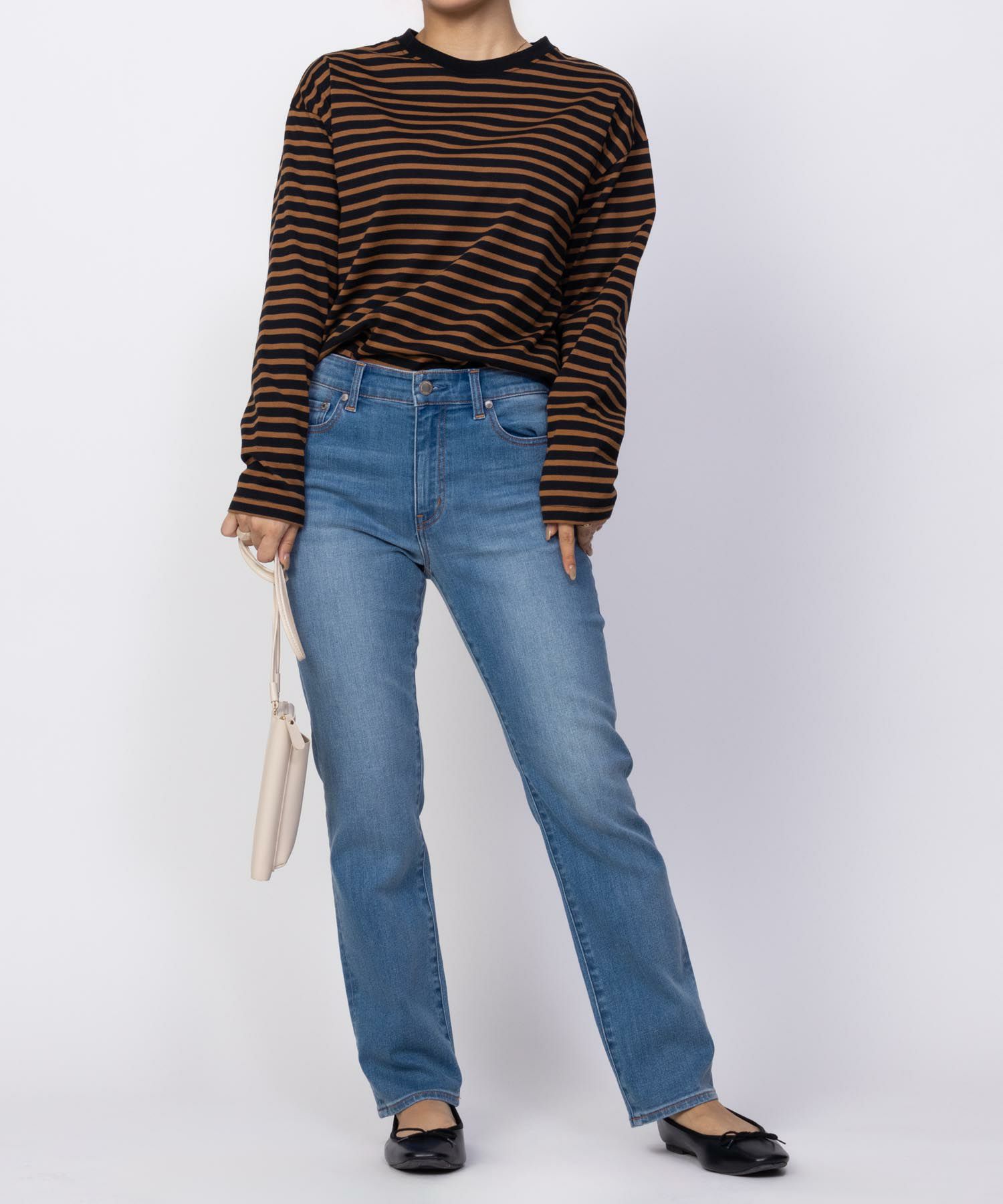 NAVY 毎日はきたくなるデニム「マイデニ」 スリムストレート レディース