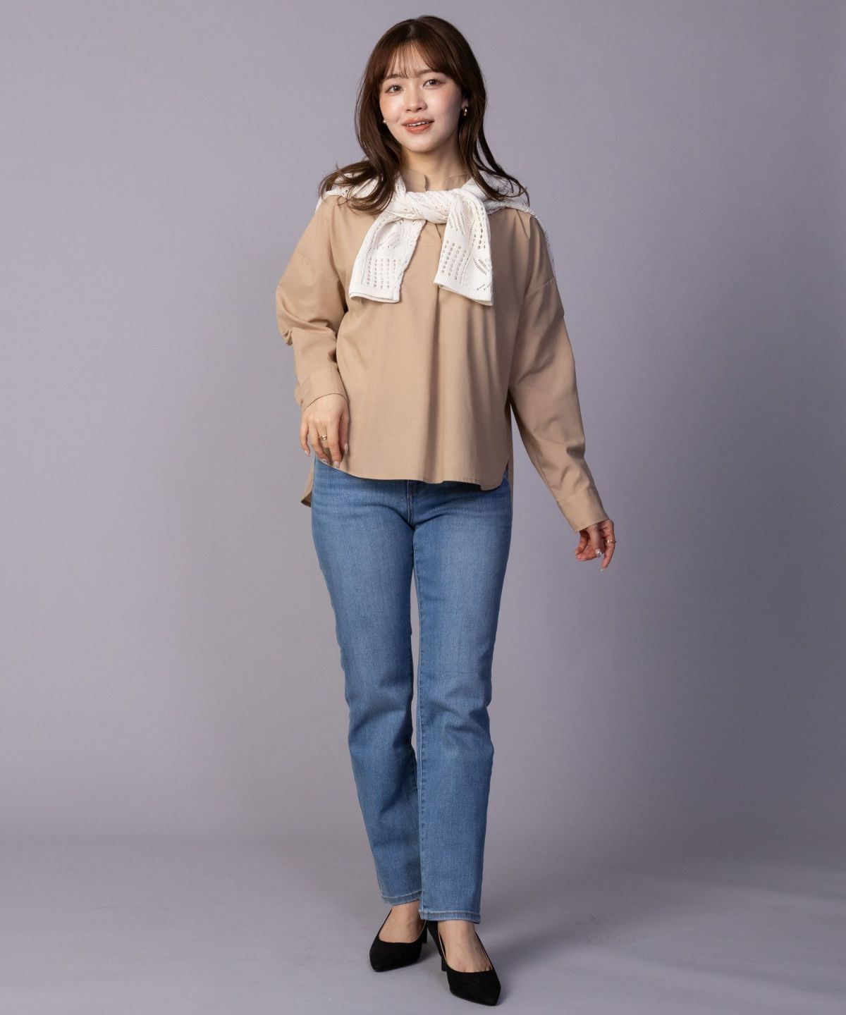 NAVY 毎日はきたくなるデニム「マイデニ」 スリムストレート レディース