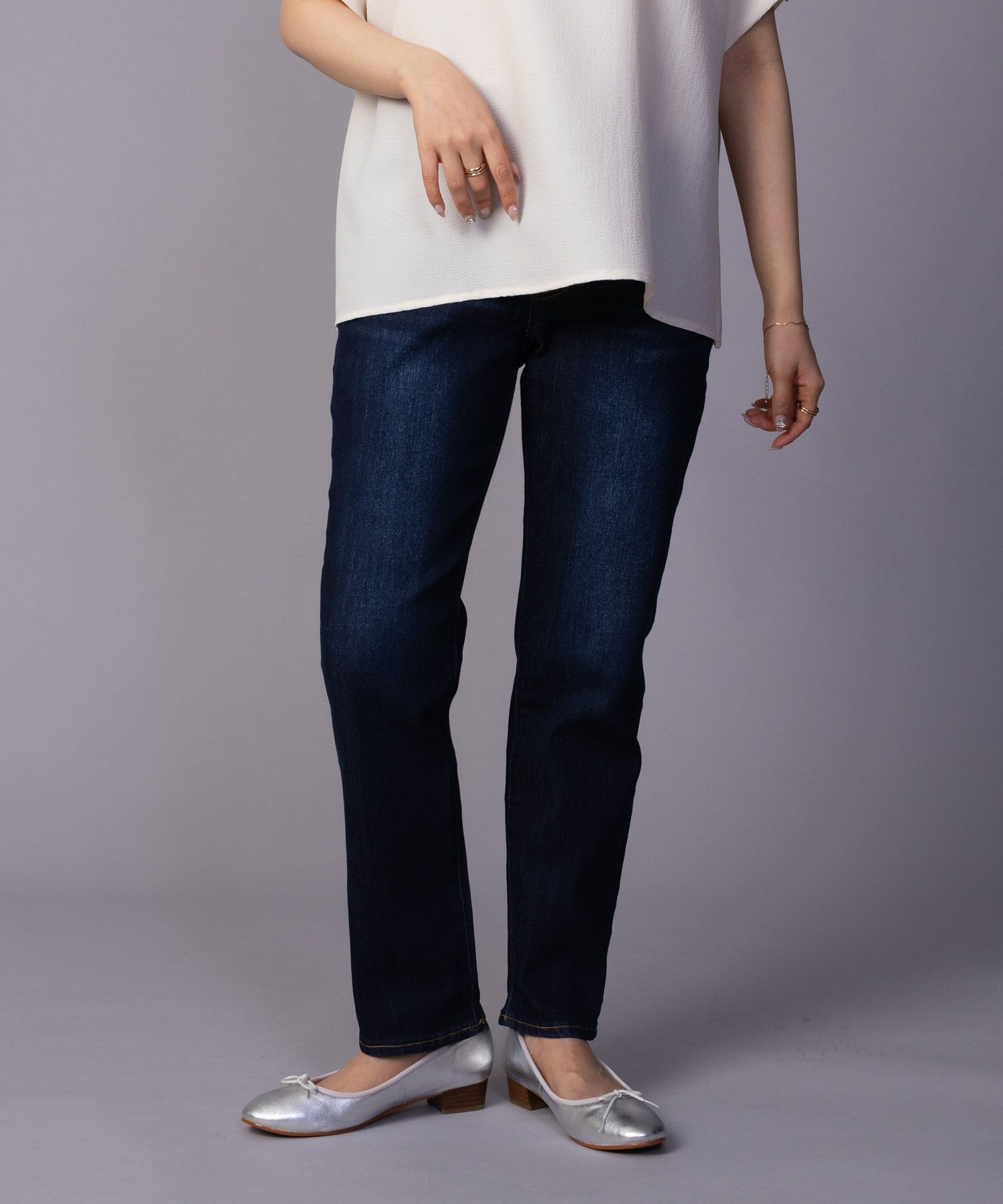 nAvy 毎日はきたくなるデニム「マイデニ」 テーパード レディース商品サムネイル-1