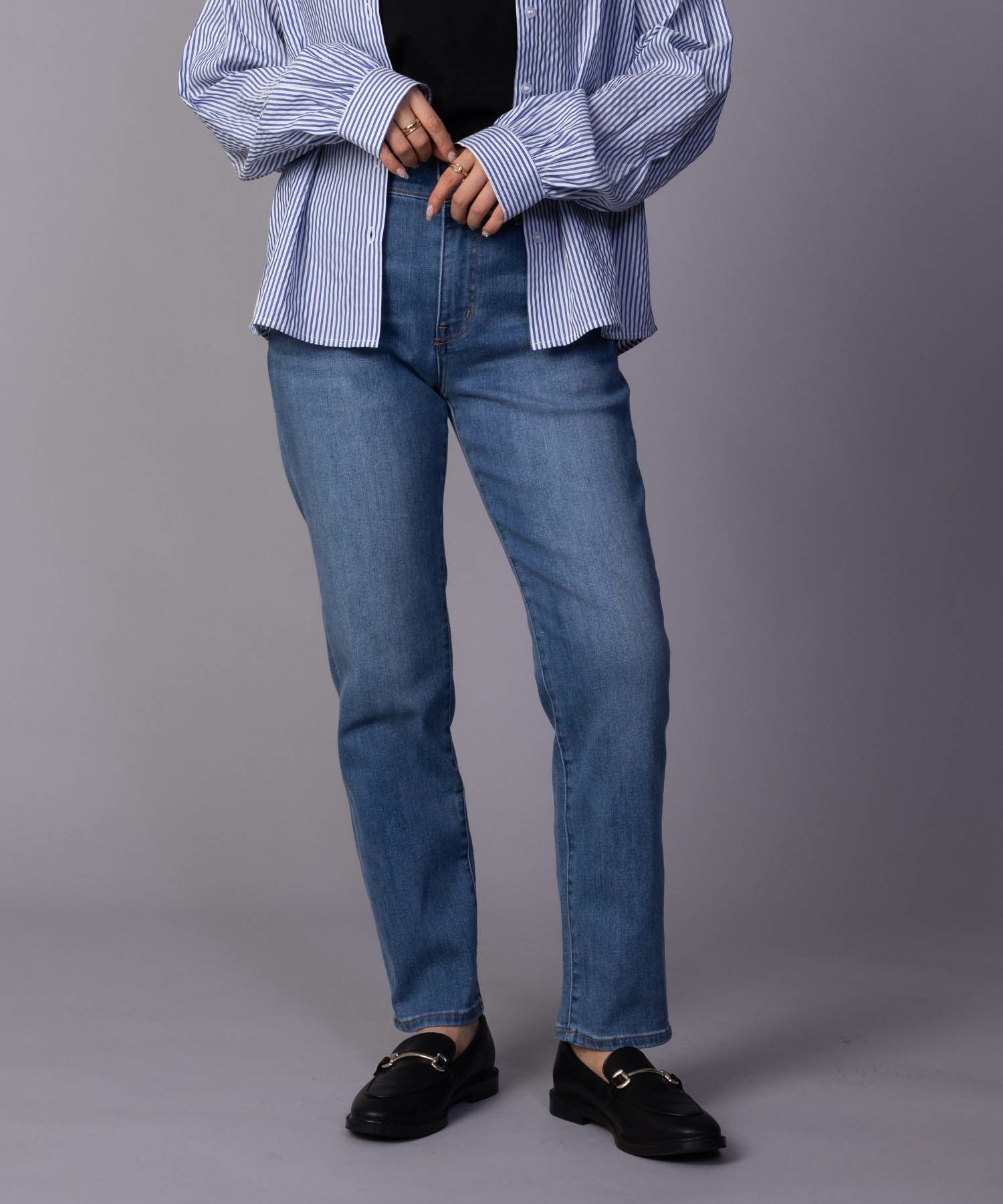 nAvy 毎日はきたくなるデニム「マイデニ」 テーパード レディース商品画像-2