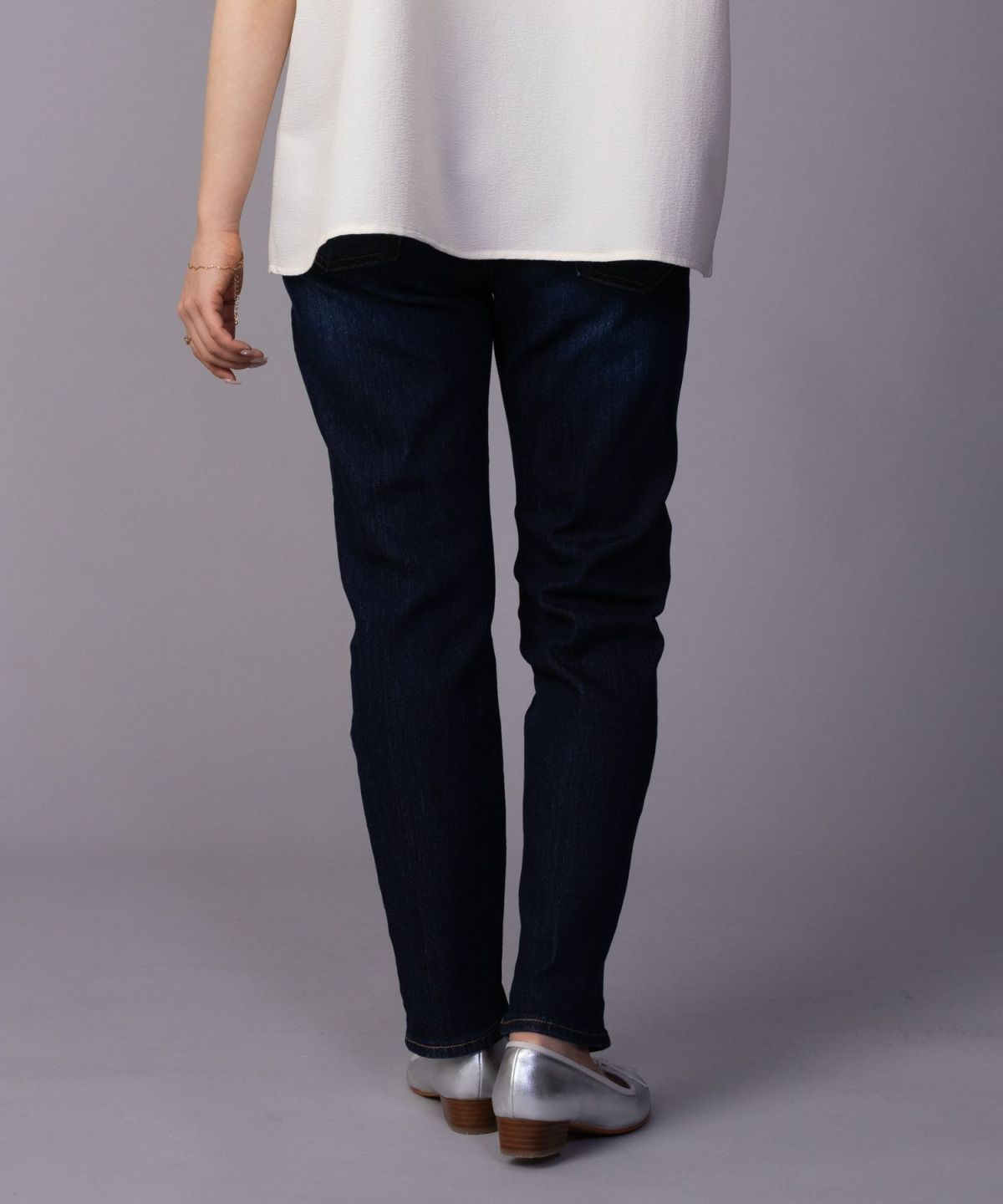 NAVY 毎日はきたくなるデニム「マイデニ」 テーパード レディース