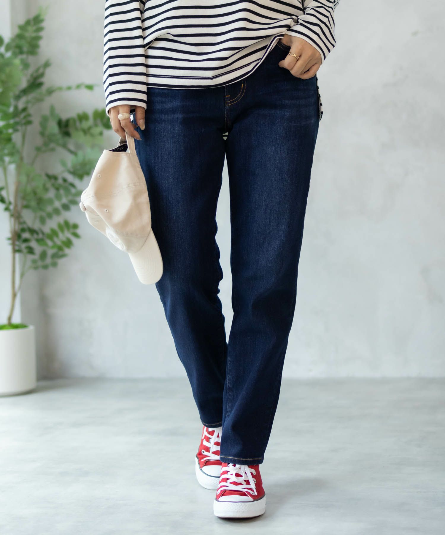 nAvy 毎日はきたくなるデニム「マイデニ」 テーパード レディース商品サムネイル-13