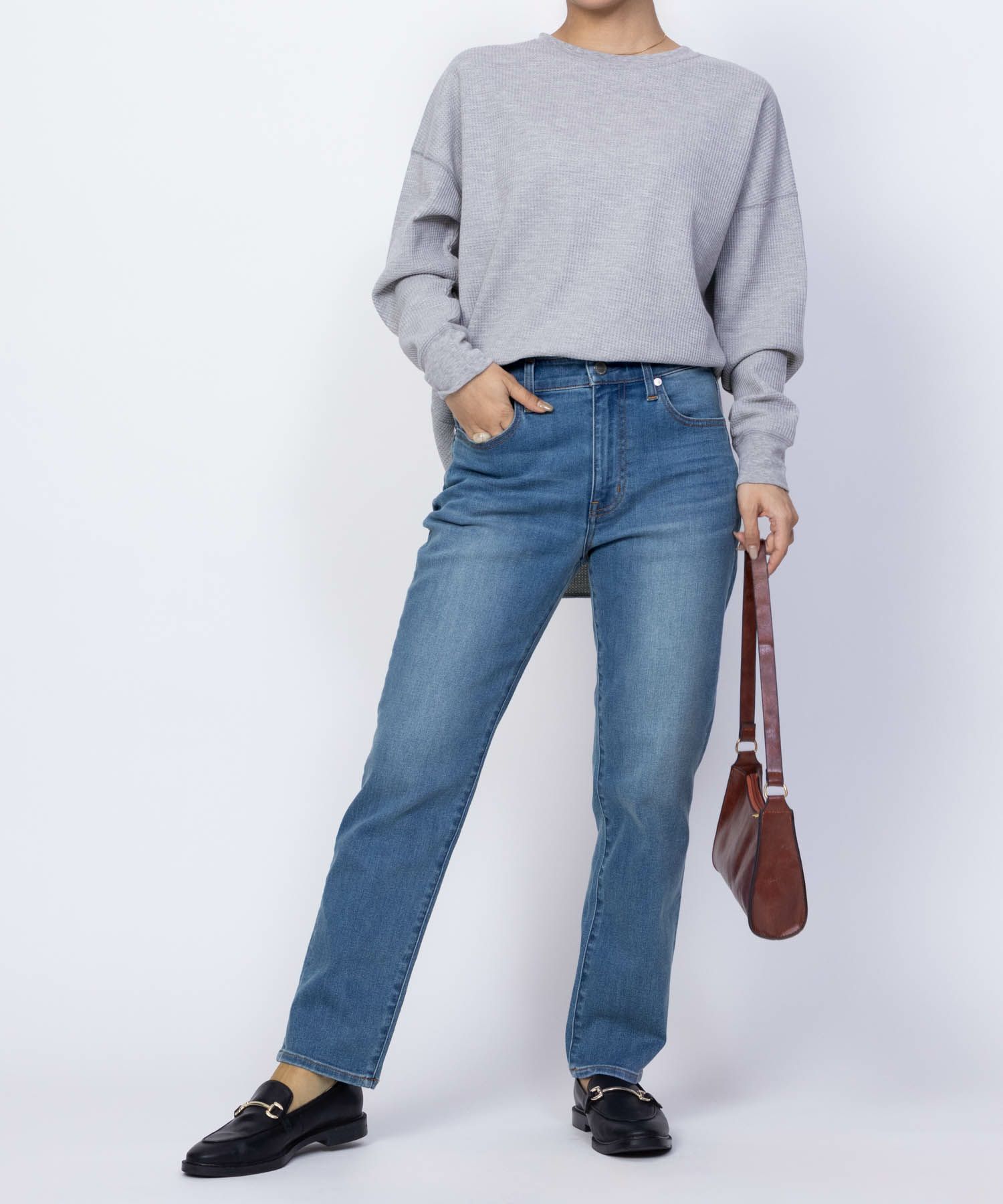 nAvy 毎日はきたくなるデニム「マイデニ」 テーパード レディース商品画像-23