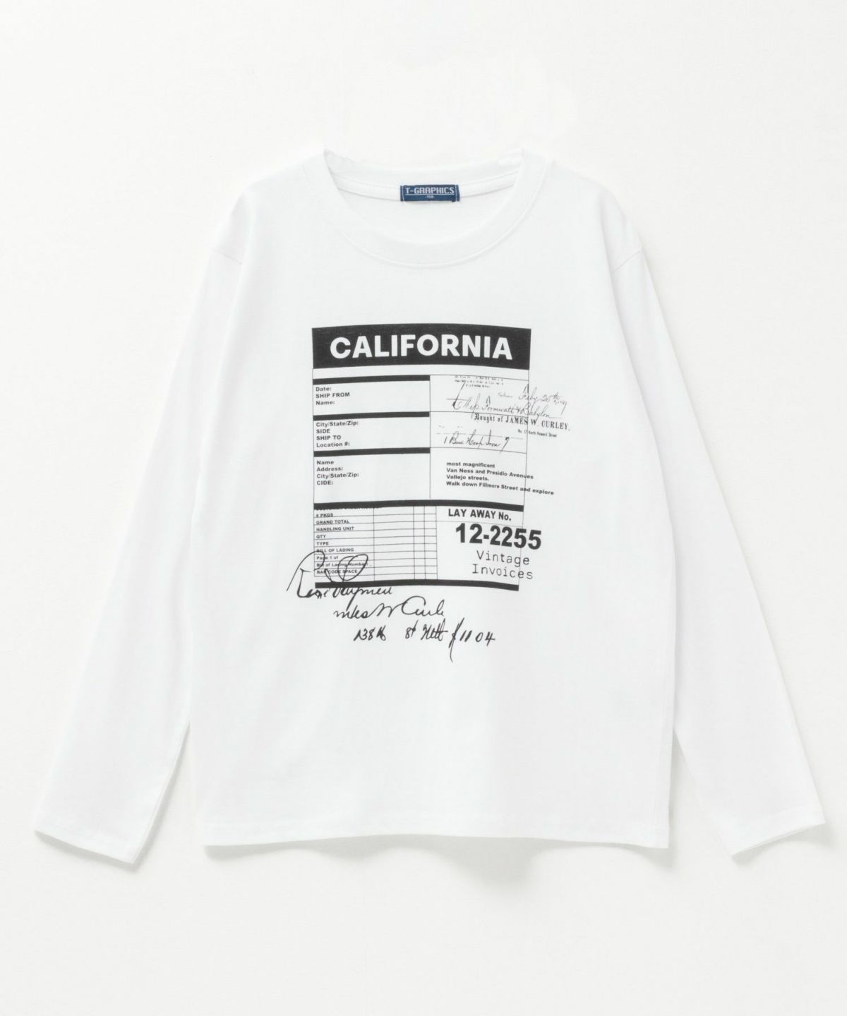 T-GRAPHICS メッセージ長袖Tシャツ キッズ ネコポス 対応商品