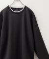 NAVY 時短コーデ ヘリンボーン長袖Tシャツ メンズ