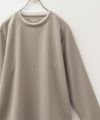 NAVY 時短コーデ ヘリンボーン長袖Tシャツ メンズ