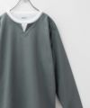 NAVY 時短コーデ キーネック長袖Tシャツ メンズ