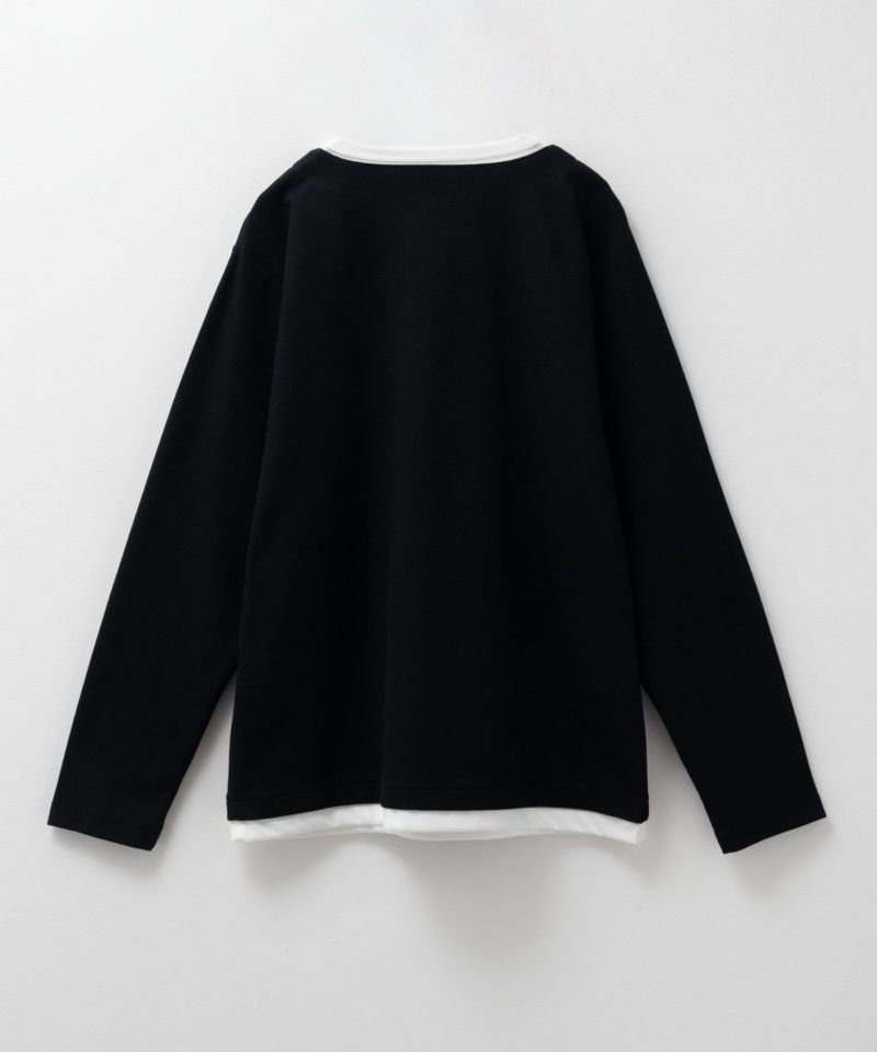 NAVY 時短コーデ キーネック長袖Tシャツ メンズ商品画像-6