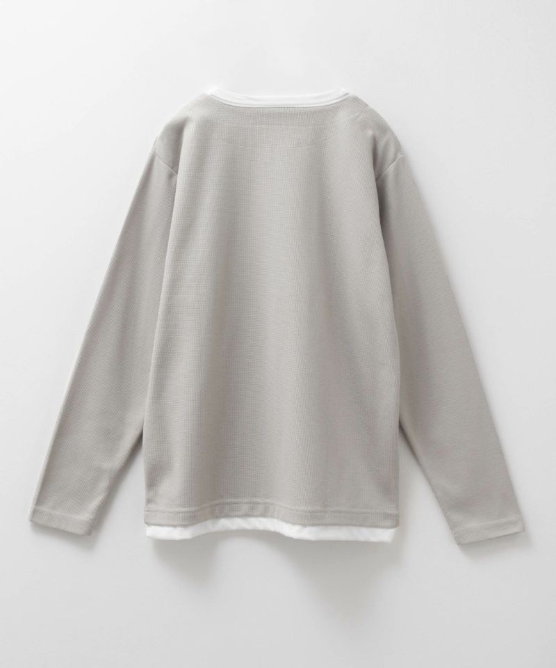 NAVY 時短コーデ キーネック長袖Tシャツ メンズ商品画像-12