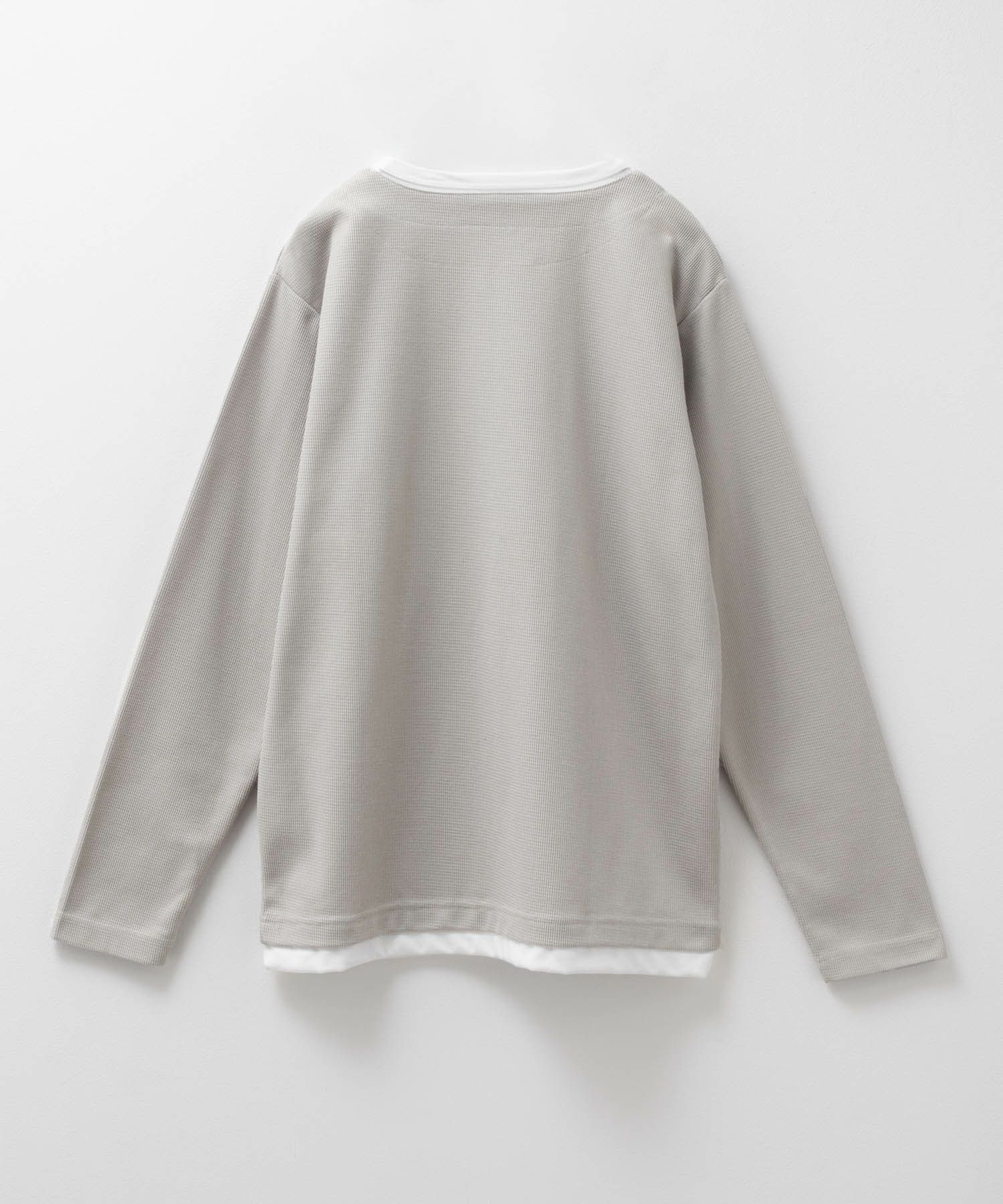 NAVY  時短コーデ キーネック長袖Tシャツ メンズ商品サムネイル-12