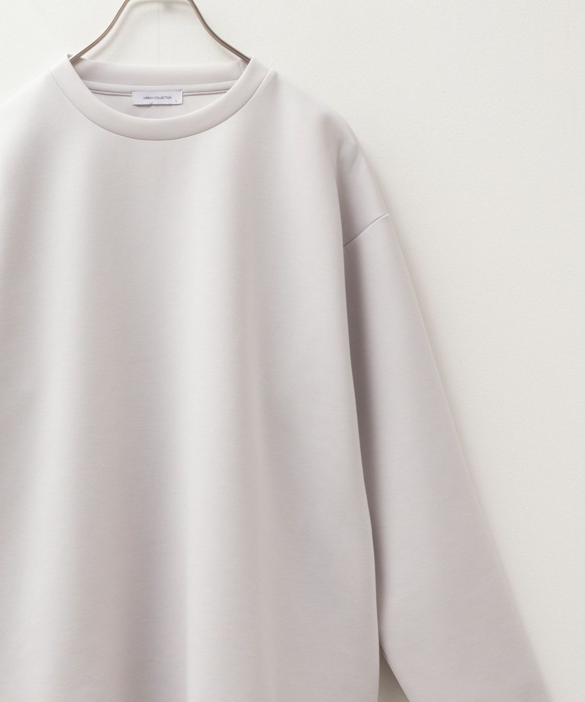 URBAN COLLECTION エアスムージー ポンチ素材 クルーネックTシャツ メンズ