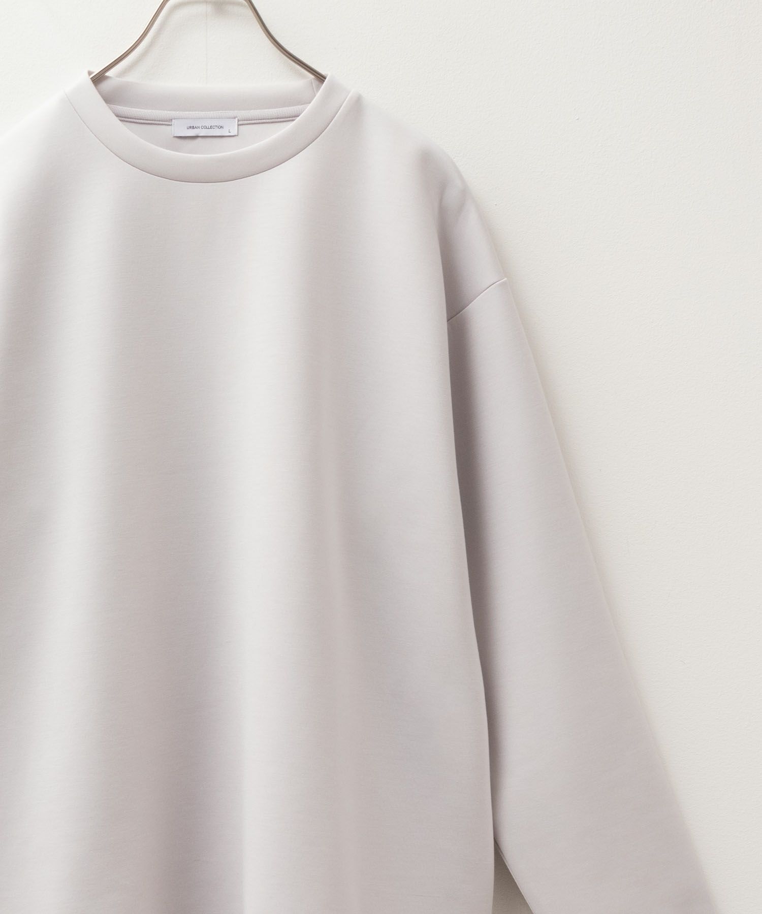 URBAN COLLECTION エアスムージー ポンチ素材 クルーネックTシャツ メンズ